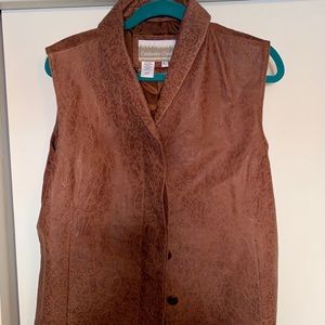 Leather vest 100% leather